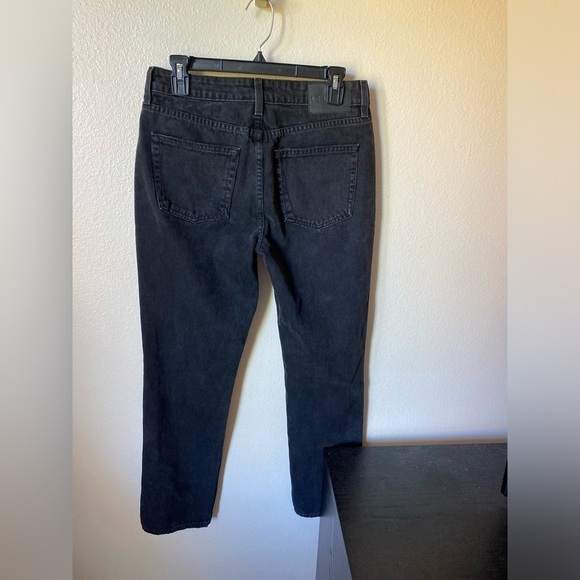 GRLFRND Women’s Kate Low Rise Slim Crop Jeans Size 26 Black 100% Cotton - Picture 3 of 11